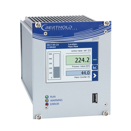 Medición de caudal de sólidos sin contacto en cintas transportadoras, redlers y transportes mecánicos | LB 472 DuoSeries | Berthold