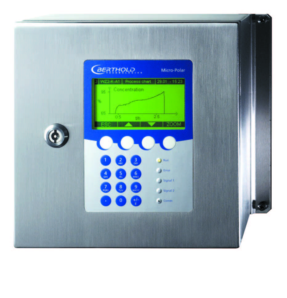 Medidor de concentración y grados Brix para la industria azucarera | MicroPolar Brix LB 565 | Berthold