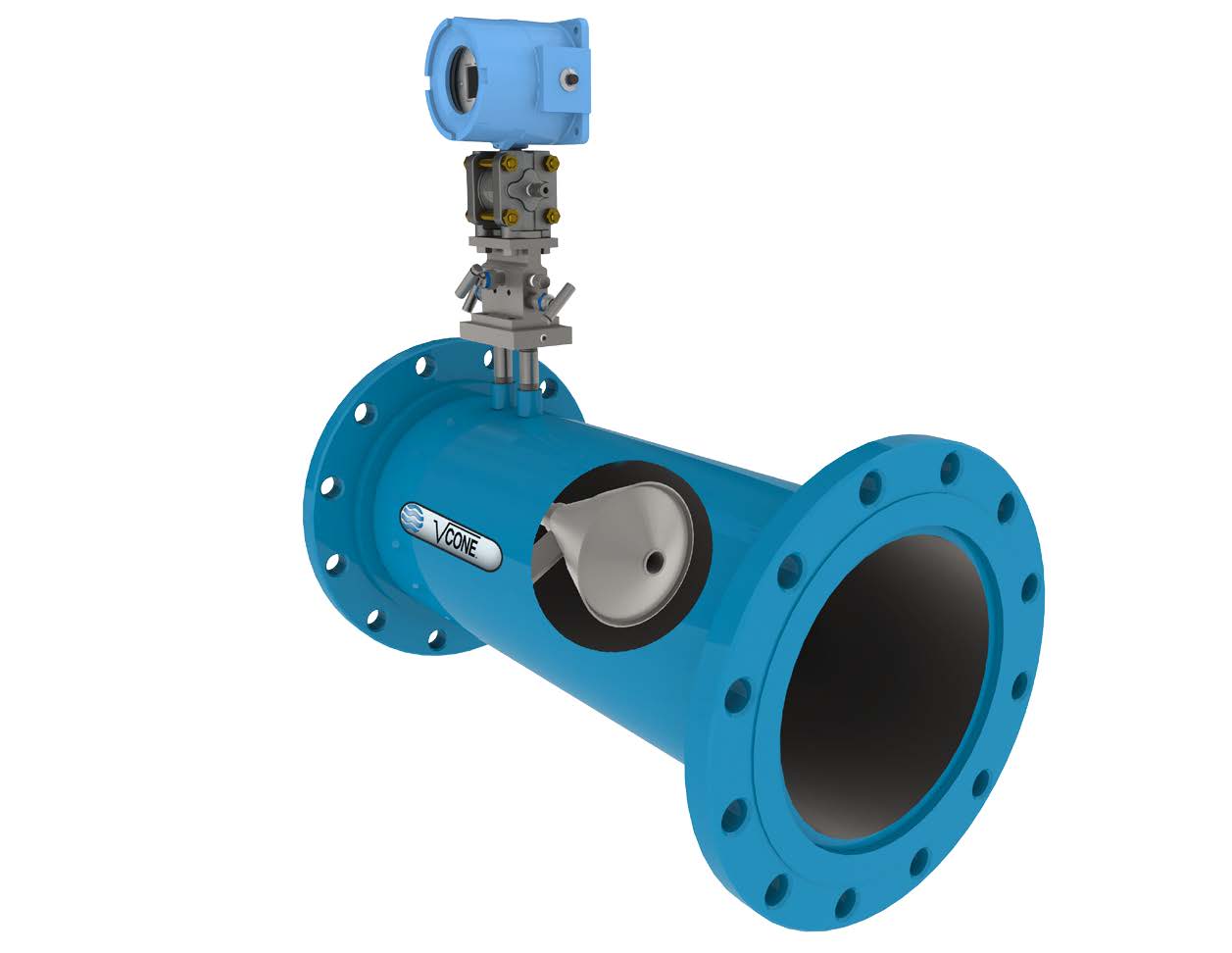 Caudalímetro para gases y vapores | V-Cone® | McCrometer